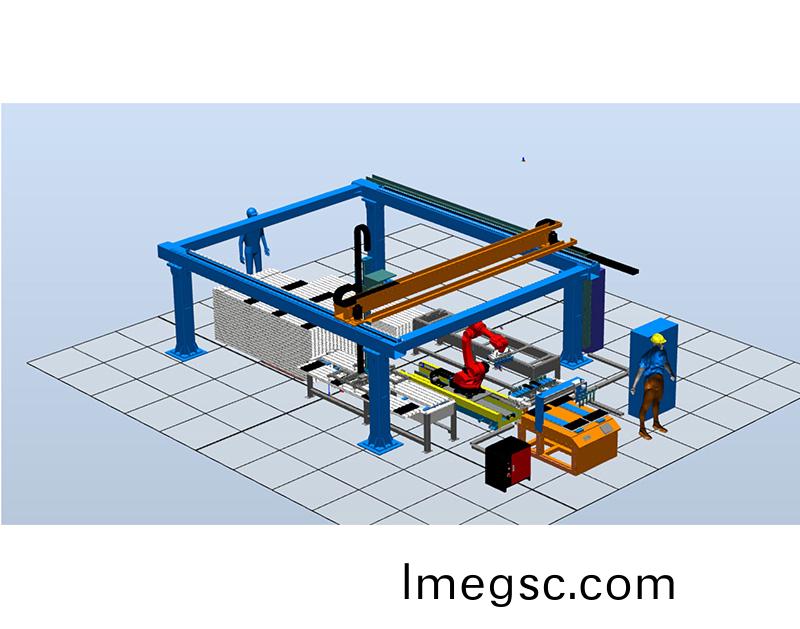 光伏鋁(lv)型材塗(tu)膠機(ji)器人(ren)生(sheng)産線